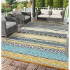 Camping Rug for Balcony Washable Easy-Clean Non-Slip Carpet Modern Boho Plastic Carpet Stain-Resistant RV Area Rug for Patio Picnic Beach - 3 of 4
