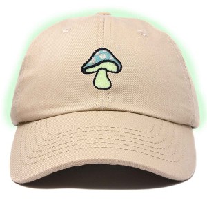 Dalix Mushroom Embroidered Fungi Magic Dad Hat Cotton Baseball Cap Adjustable Mens - 1 of 4