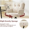 DYHOME Dining Chairs Set of 6, Mid Century Modern Swivel Dining Chairs with Arm, Upholstered Accent Chair for Kitchen Dining Living Room - 3 of 4