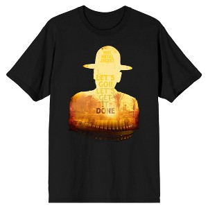 Full Metal Jacket Man In Hat Silhouette Crew Neck Short Sleeve Men's Black T-shirt - 1 of 3