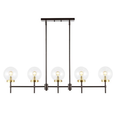 Mylah 5-Light Oil Rubbed Bronze Glass Globe Pendant