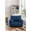 NicBex Teddy Fabric Bean Bag Chair,Lazy Sofa Chair with Tufted Foam,Modern Lounge Chair for Living Room - 2 of 4