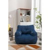 NicBex Teddy Fabric Bean Bag Chair,Lazy Sofa Chair with Tufted Foam,Modern Lounge Chair for Living Room - image 2 of 4