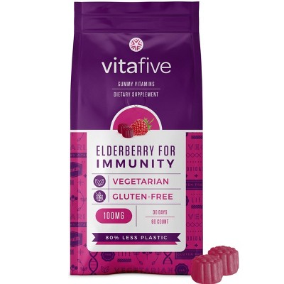 Vitafive Elderberry for Immunity Gummy - 60ct