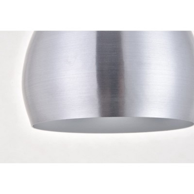 Burnished Nickel Teardrop Plug-In Pendant Light