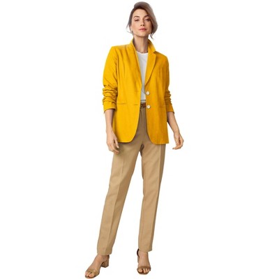 Jessica London Women's Plus Size Linen Blazer