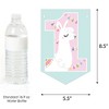 Big Dot of Happiness 1st Birthday Whole Llama Fun - Llama Fiesta First Birthday Party Bunting Banner - Party Decorations - Happy 1st Birthday - 2 of 4
