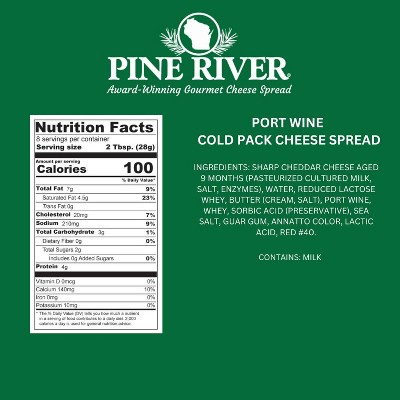 Pine River Port Wine Cold Savoury Cheese Spread - 8oz