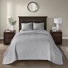 Gulches King Reversible Bedspread Set Grey - 4 of 4