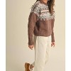 Women's Love Is A Game Aztec Sweater - MIOU MUSE - 2 of 4