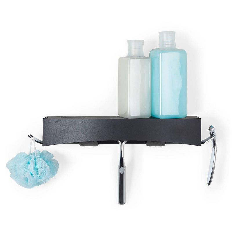 Clever Flip Shower Basket or Shelf Black - Better Living Products, 1 of 11