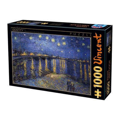 D-Toys Starry Night Over the Rhone Jigsaw Puzzle - 1000pc