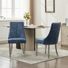 NicBex Set of 2 Upholstered Dining Chairs,Armless Chairs with Solid Wood Legs,Accent chair for Home,Kitchen,Living Room,Restaurant - 2 of 4