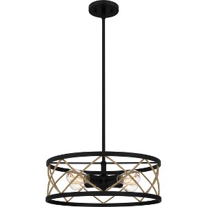 Cedar Park 4-Light Matte Black Pendant Light - 1 of 4