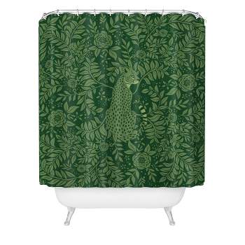 Cheetah Spring Collection Shower Curtain - Deny Designs