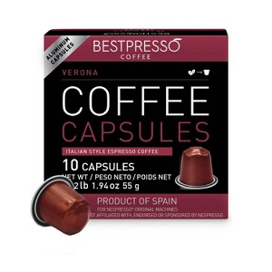 Bestpresso Verona Blend (High Intensity) Espresso Pods for Nespresso OriginalLine Machine - 120 Certified Genuine Coffee Capsules - 1 of 1
