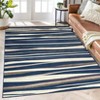 Washable Modern Rug Non Slip Low Pile Rug Soft Contemporary Throw Floor Cover Foldable Indoor Carpet for Living Room Bedroom Playroom Nursery - 3 of 4