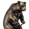 SPI Home Big Bear on Little Trike – 23" H Whimsical Bronze Metal Garden Sculpture - 3 of 3