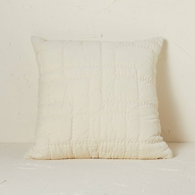 Quilted Cotton Velvet Throw Pillow - Opalhouse™ designed with Jungalow™
