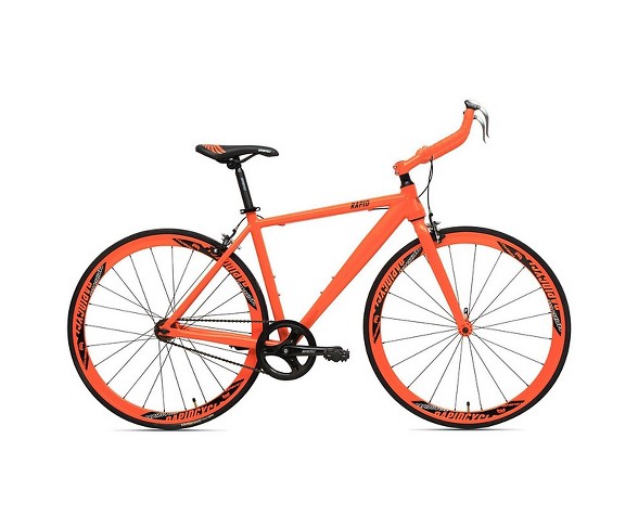 Rapid Cycle Evolve Bullhorn Road Bike 21" - Orange