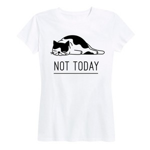 Women's - Instant Message - Not Today Cat Short Sleeve Graphic T-Shirt - 1 of 4