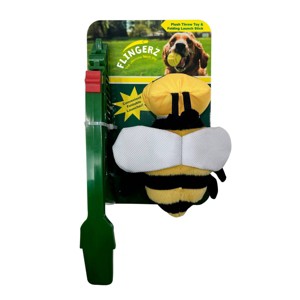 Flingerz Pet Funki Honeybee with Launcher Plush Dog Toy - 1 of 2
