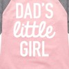 Girls' - Instant Message - Dad Set Little Girl Shirt Tail Raglan Graphic T-shirt - 2 of 4