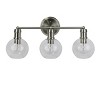 Chloe Lighting Oxa Transitional 3 Light Brushed Nickel Vanity Bathlight 22" Wide - 2 of 4