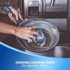 ELITRA HOME Heavy Duty Scrubber Sponge, with Smell Resistant Hydrophilic Foam Technology, Odorless - Blue - 3 of 4