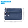 Unique Bargains PU Leather Change Purses Small Organizer Bags with Zipper and Key Ring 3 Pcs - 2 of 3