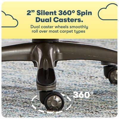 Cognac Bonded Leather Ergonomic Executive Office Chair