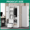 Mlezan Metal Storage Cabinet: Lockable, Drawers, and Shelves for Clothing, Files, or Tools. Wardrobe for Office, Home, School, Gym, or Garage. - 2 of 4