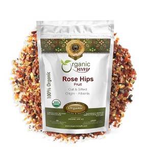 Organic Rose Hips Fruit Cut & Sifted 8 Oz - 1 of 4