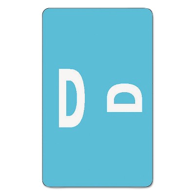 Smead Alpha-Z Color-Coded Second Letter Labels Letter D Light Blue 100/Pack 67174
