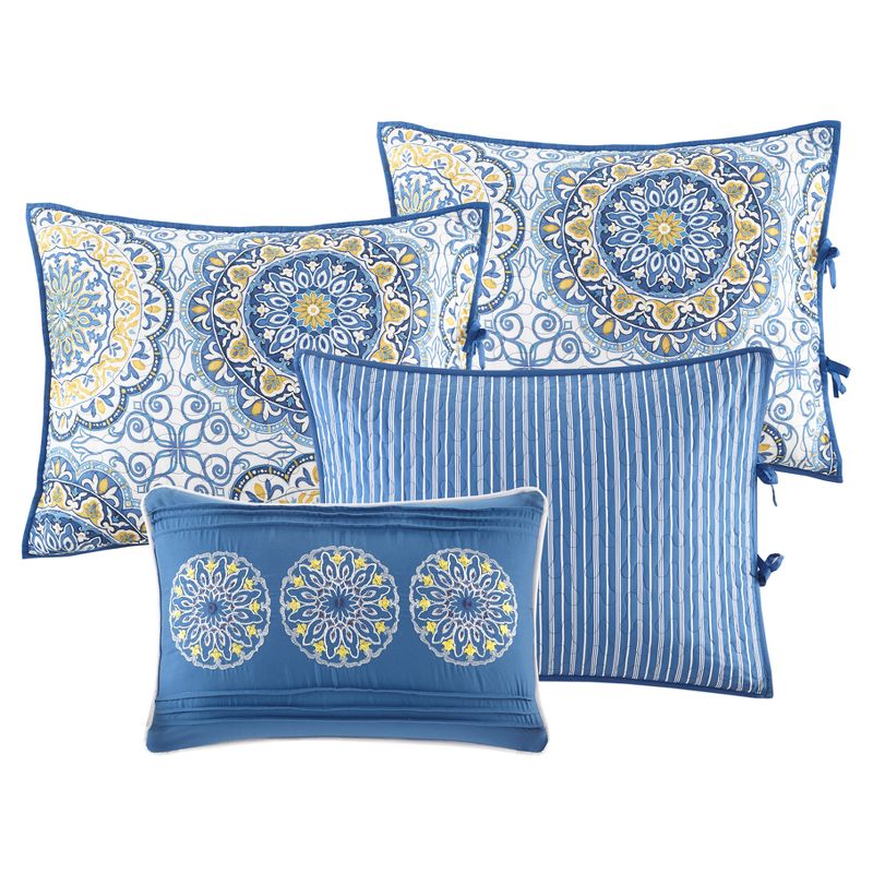 Blue Menara Daybed Cover Set 75&#34;x39&#34; 6pc, 4 of 8