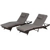 PAGED Patio Wicker Chaise Lounges Set of 2 Modern Adjustable Lounge Chair with Cushions for Sunbathing - 3 of 4
