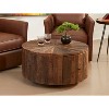 Treasure Trove Accents Wyldwood One Drawer Cocktail Table Rustic Wyldwood Natural: Solid Wood, No Assembly Required - 4 of 4