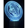 Link 3D Ring-In-Ring Laser Cut Precision Multi Colored LED Night Light Lamp - Great For Bedrooms, Dorms, Dens, Offices and More! - 3 of 4