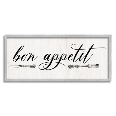 Stupell Industries Bon Appetit Vintage Cutlery Framed Giclee