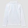 Girls' Adaptive Long Sleeve Uniform Polo Shirt - Cat & Jack™ - 2 of 3