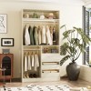 Besiost 36-In Closet Organizer with Wood Drawers, Freestanding Closet System with Hanging Rods - 2 of 4