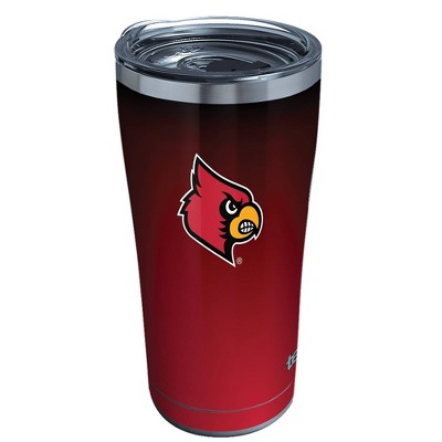 NCAA Louisville Cardinals 20oz Ombre Stainless Steel Tumbler with Lid