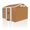 Metal Backyard Storage Shed with Sliding Door and Windows,Heavy Duty Outdoor Garden Storage Shed,Weatherproof Metal Tool Shed-Coolbibila - 3 of 4