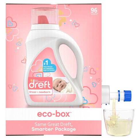 Dreft Stage 1 Newborn Liquid Laundry Baby Detergent Eco Box He Compatible 105 Fl Oz Target