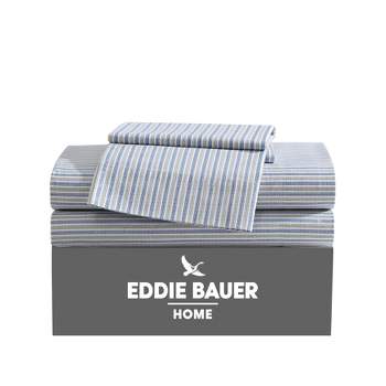 Eddie Bauer Ticking Stripe Navy Twin Sheet Set