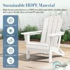 Hyleory HDPE Folding Adirondack Chair  – Weather-Resistant Outdoor Lounge Chair - 4 of 4