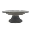 Tierra Garden 7.5"H Fiber Clay Birdbath, 19"D x 7.5"H, 6.5lbs. - 2 of 4