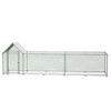 DOMETOUR 16x3FT Metal Chicken Coop Run Backyard Hen House Poultry Habitat Cage w/Cover - 2 of 4