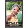 PosterPalooza | Photo Size Shabby Chic Black Picture Frame - UV Acrylic, Foam Board Backing, Hanging Hardware - 2 of 4