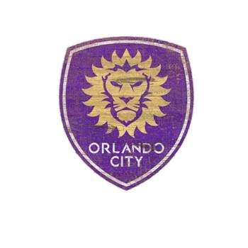 MLS Orlando City SC Distressed Logo Cutout Sign